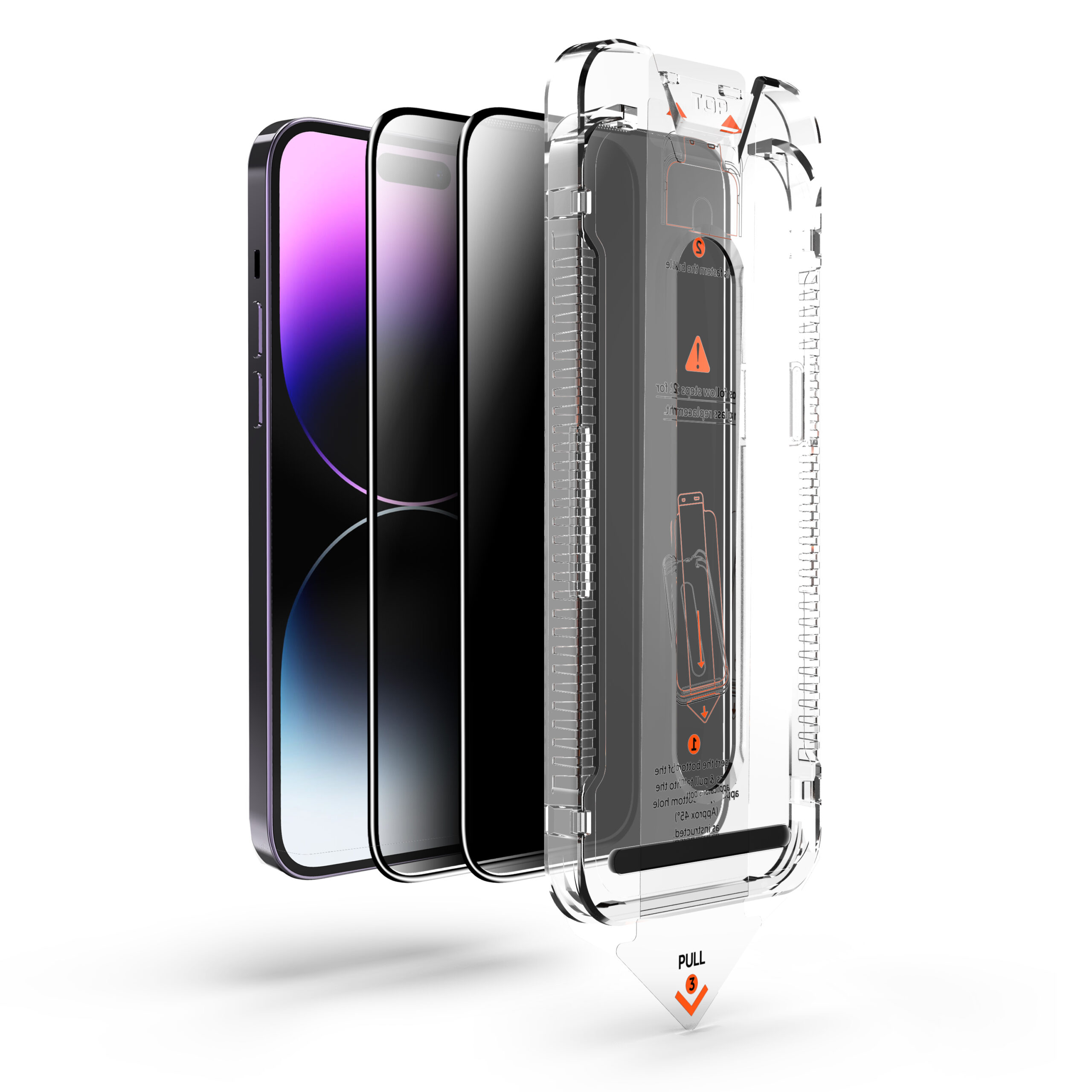Πακέτο 2 Τζαμάκια Προστασίας Οθόνης Privacy για iPhone 14 Pro - Image 2